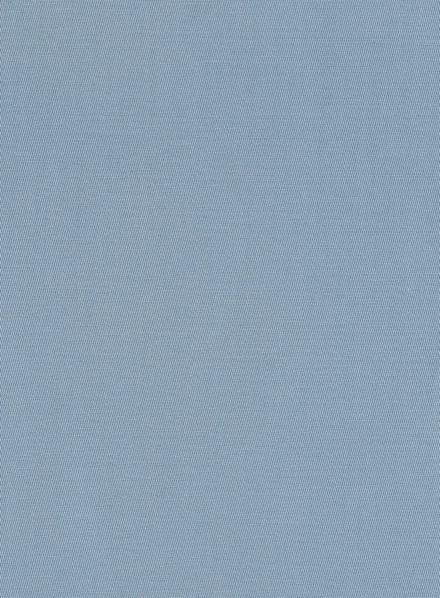 Italian Powder Blue Cotton Stretch Shorts - Image 6