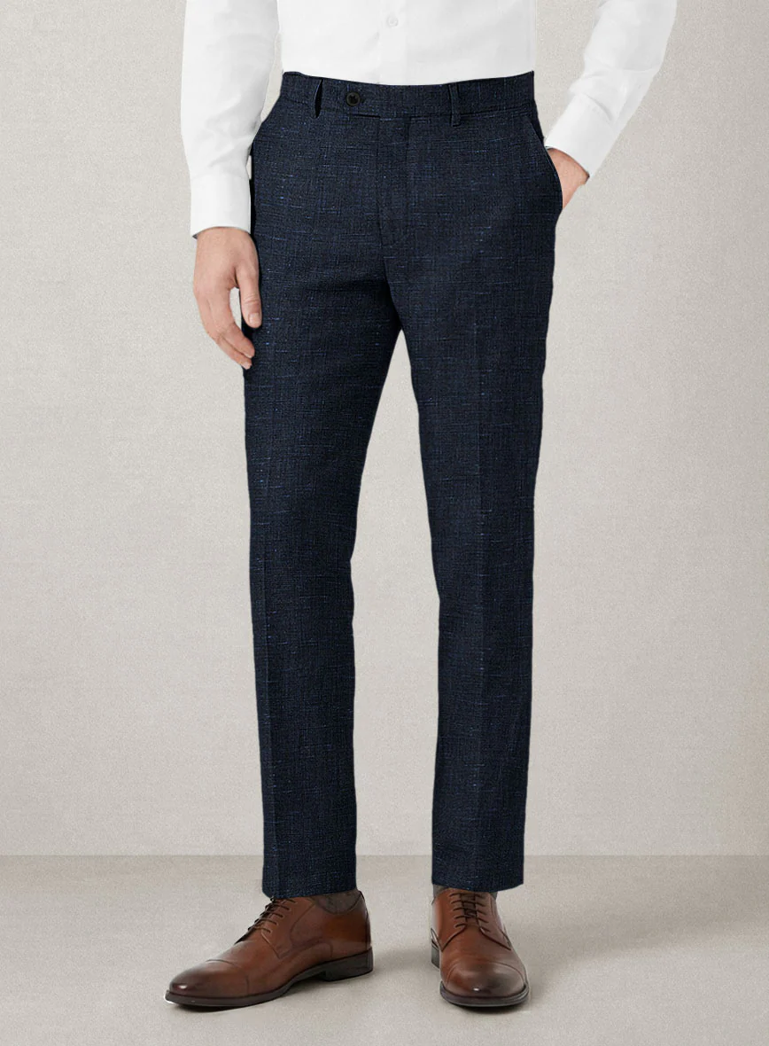 Italian Prato Blue Chambray Linen Suit - Image 6