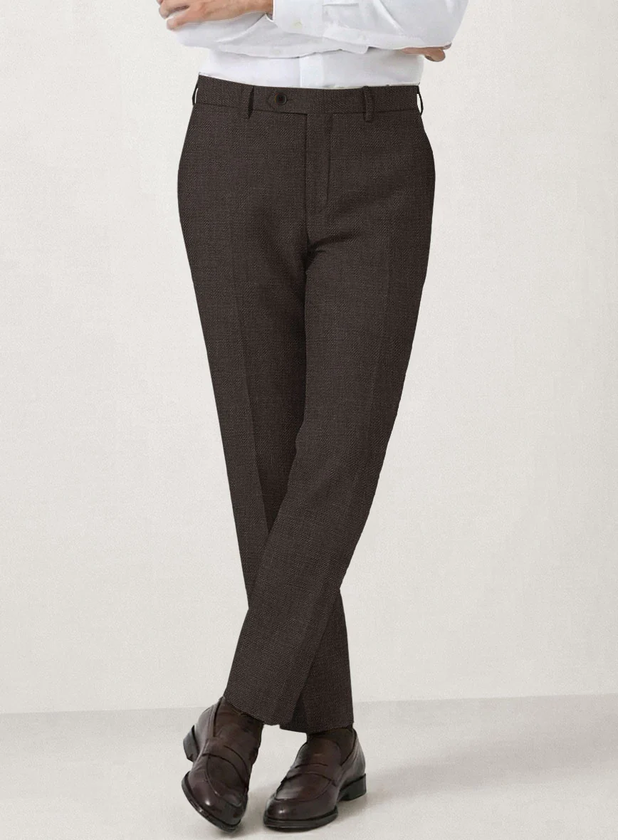 Italian Prato Brown Linen Pants