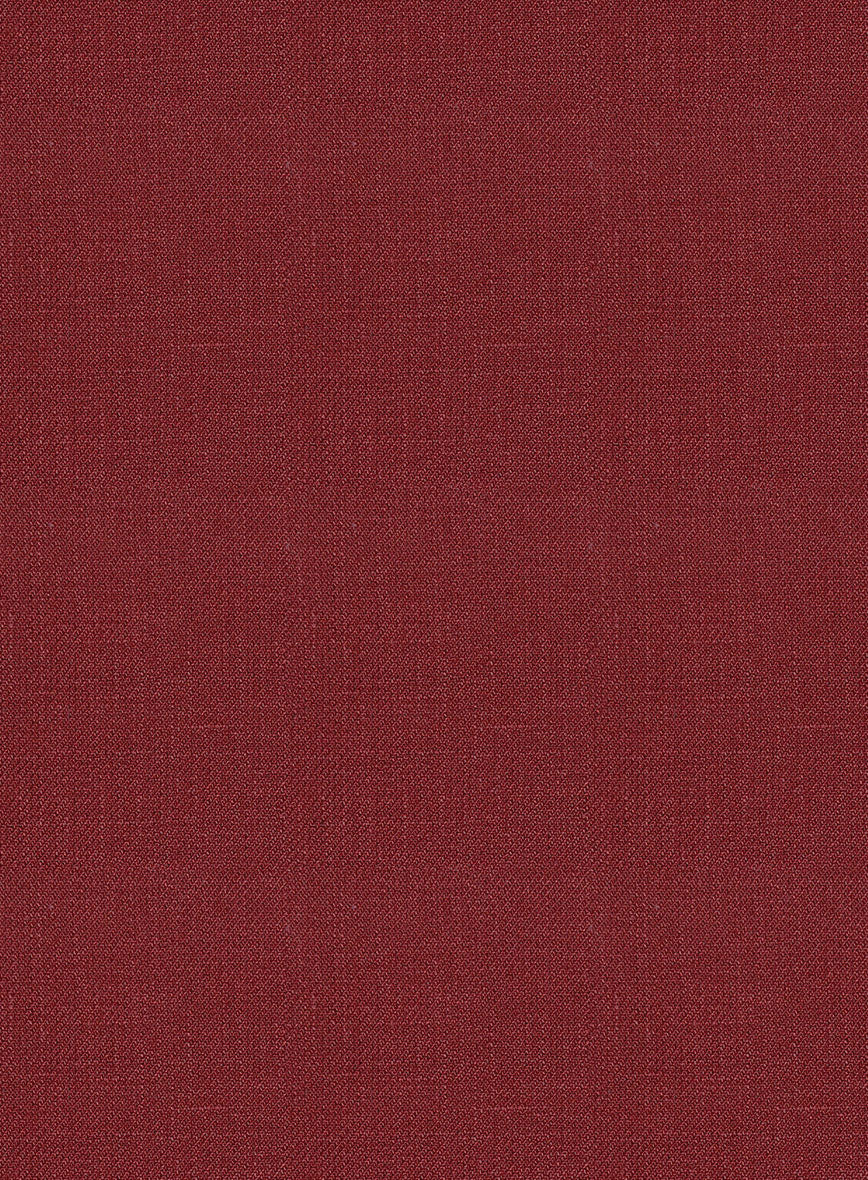 Italian Prato Burgundy Linen Jacket - Image 3
