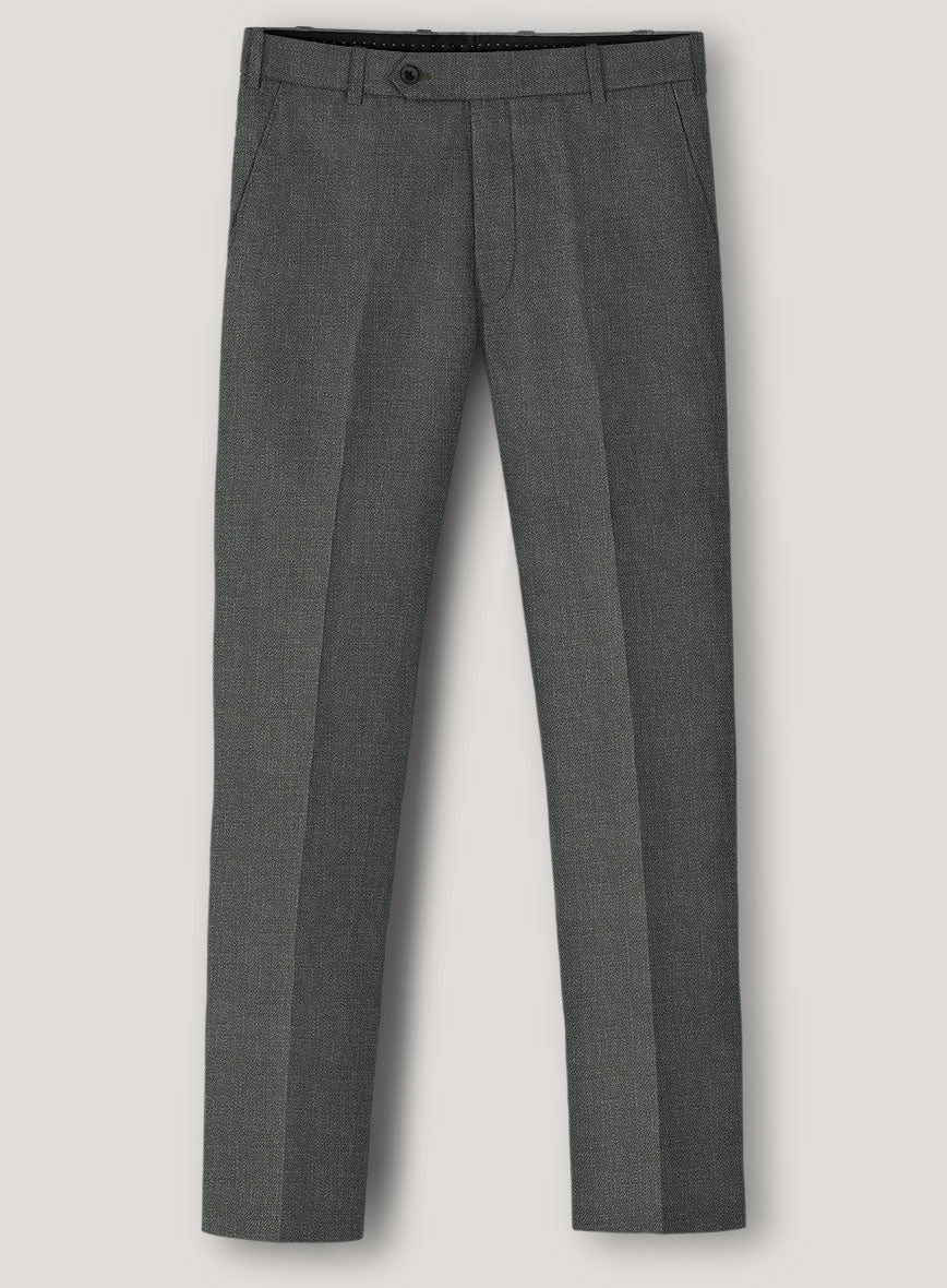Italian Prato Gray Linen Suit - Image 5