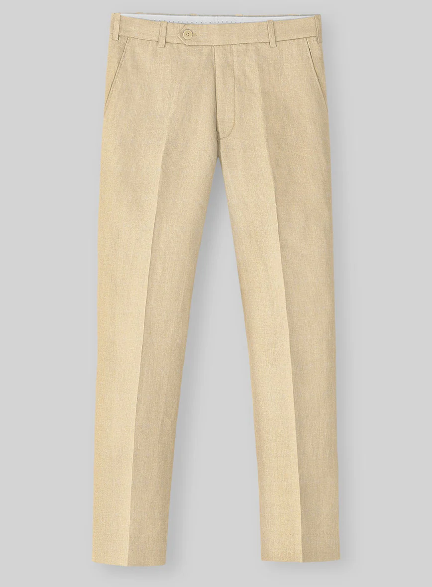 Italian Prato Musk Linen Pants - Image 2