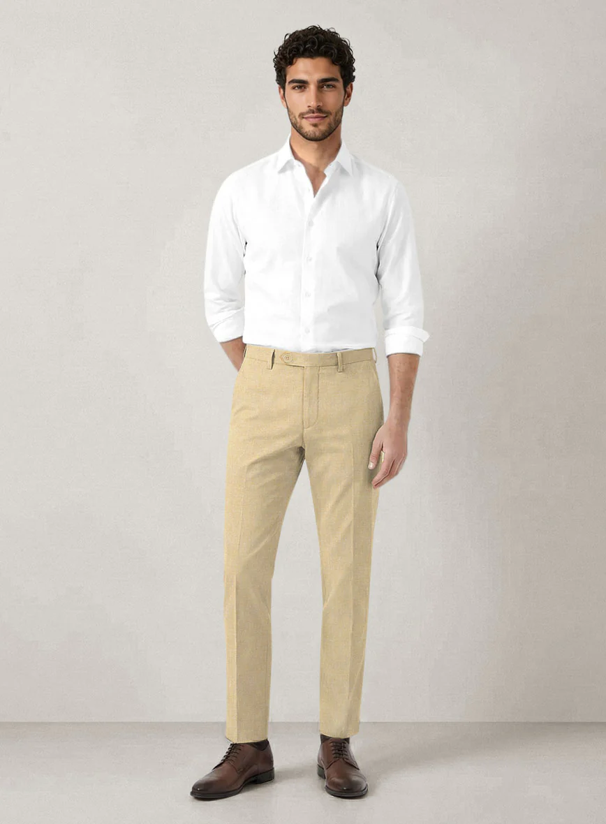 Italian Prato Musk Linen Pants - Image 3