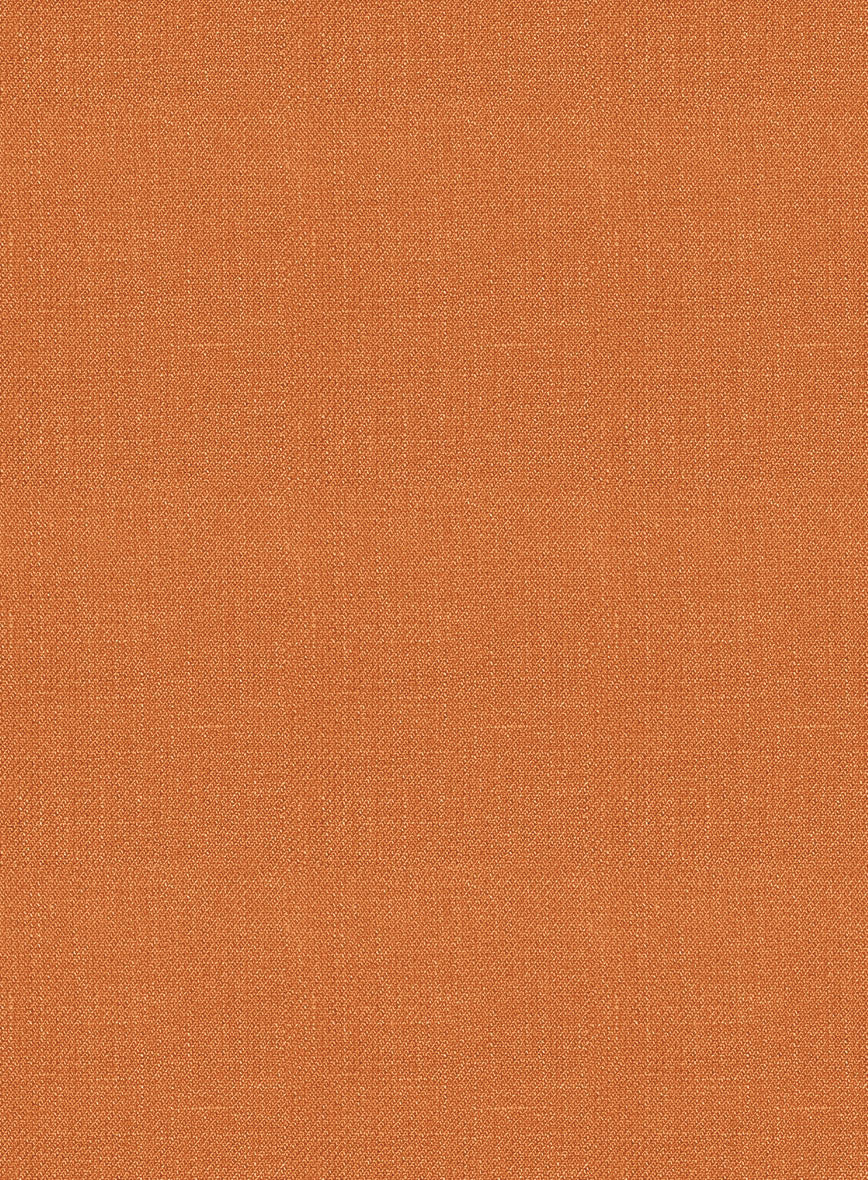Italian Prato Orange Linen Pants - Image 4