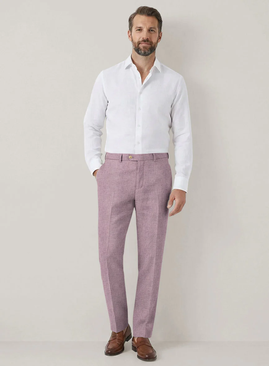 Italian Prato Orchid Mist Linen Suit - Image 6