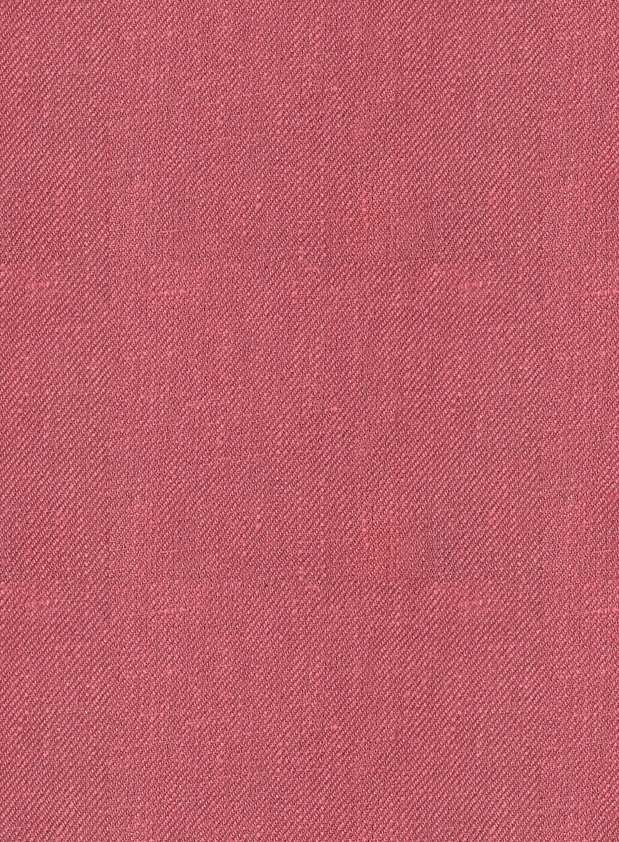 Italian Prato Rosewood Linen Suit - Image 7