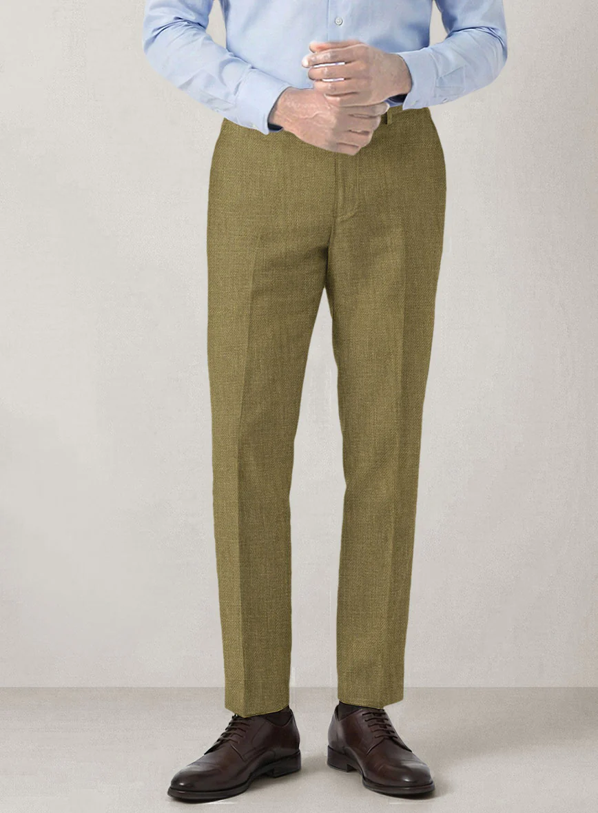 Italian Prato Tan Linen Suit - Image 6