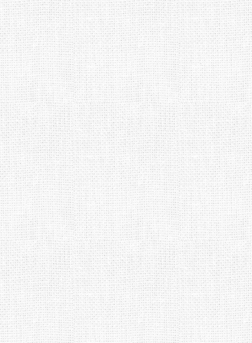 Italian Prato White Dobby Linen Pants - Image 4