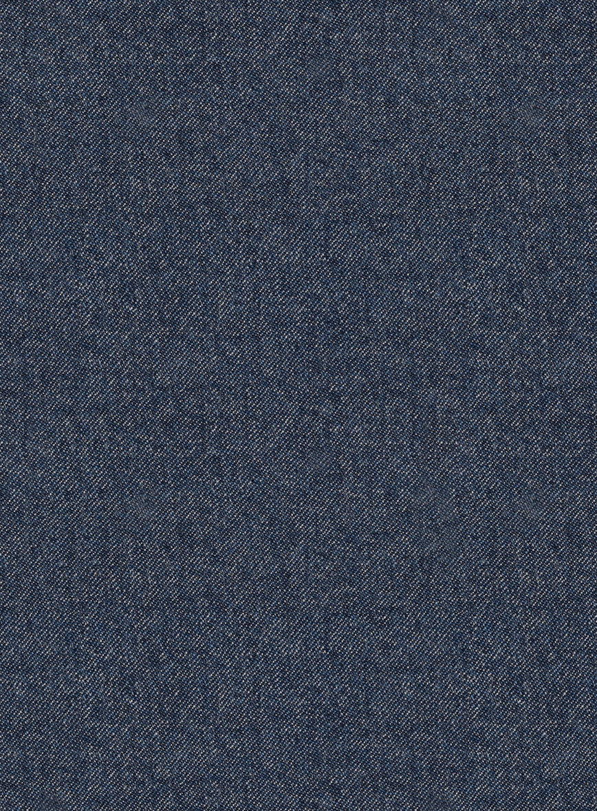 Italian Quelo Indigo Blue Twill Flannel Suit - Image 6