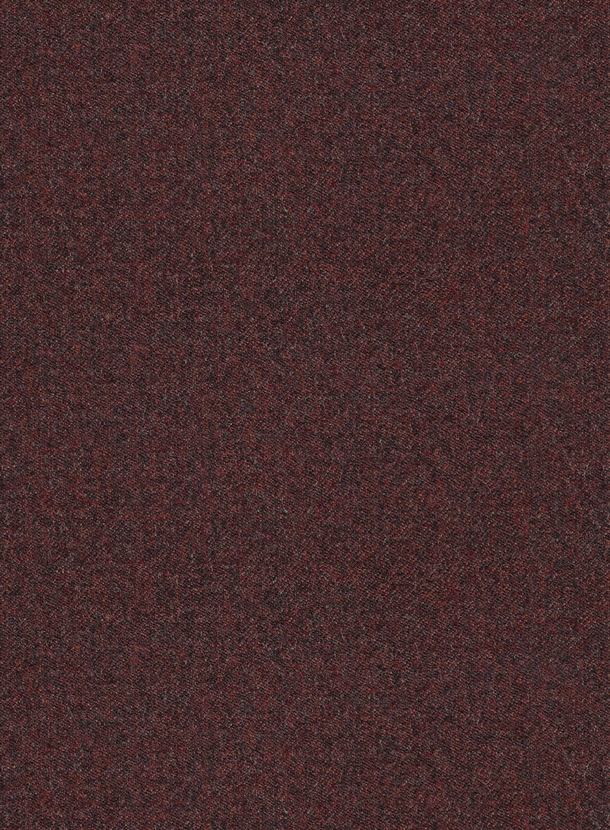 Italian Quelo Wine Twill Flannel Suit - Image 6