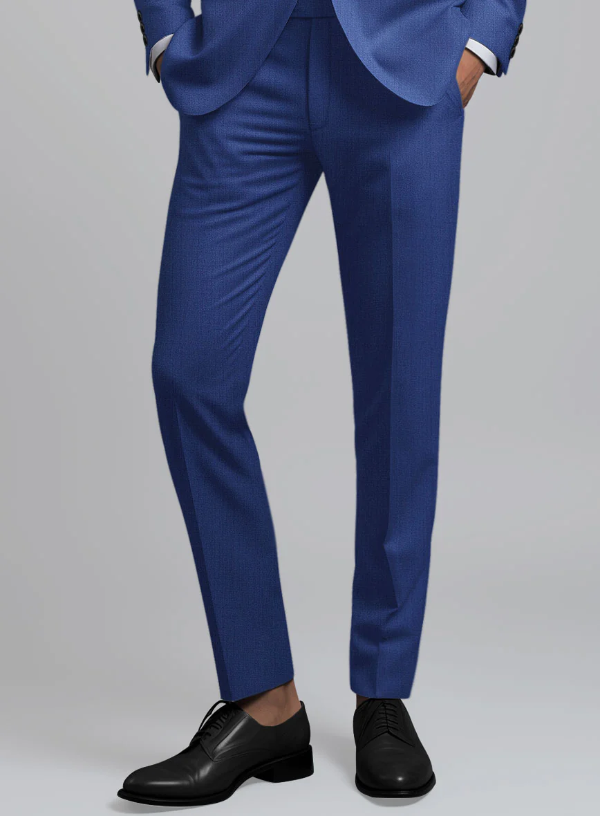 Italian Royal Blue Wool Suit - Image 6