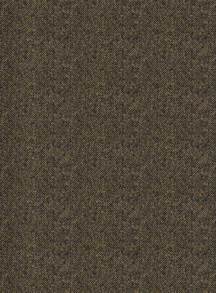 Italian Rust Herringbone Flannel Suit - Image 7