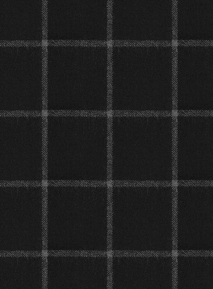 Italian Scuelo Black Wool Pants - Image 2