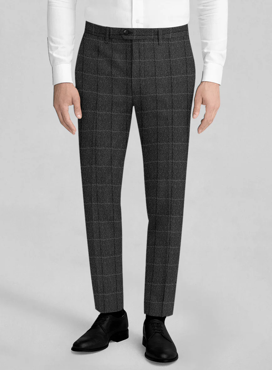 Italian Serto Checks Tweed Suit - Image 5