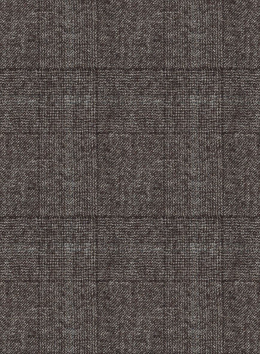 Italian Sift Brown Glen Flannel Suit - Image 5