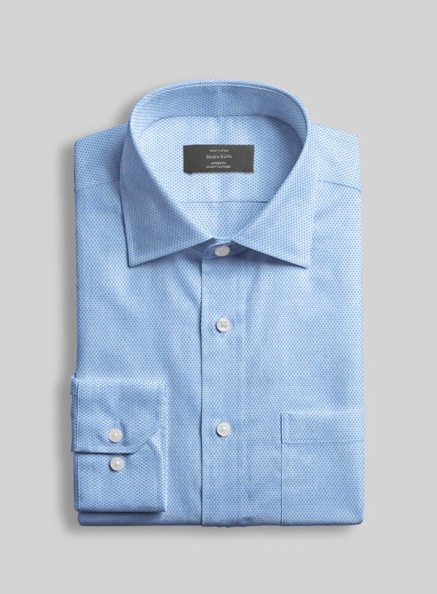 Italian Signature Blue Shirt - Image 2