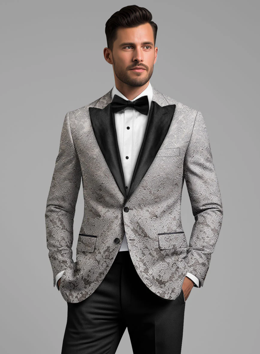 Italian Silk Alipio Tuxedo Blazer - Image 2