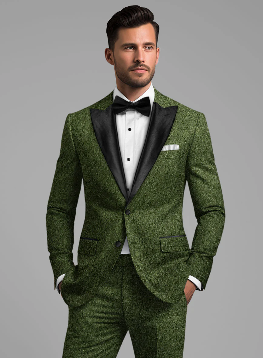 Italian Silk Eusebio Tuxedo Blazer - Image 2