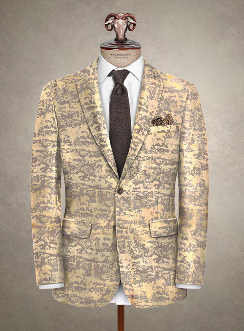 Italian Silk Golden Suit - Image 2