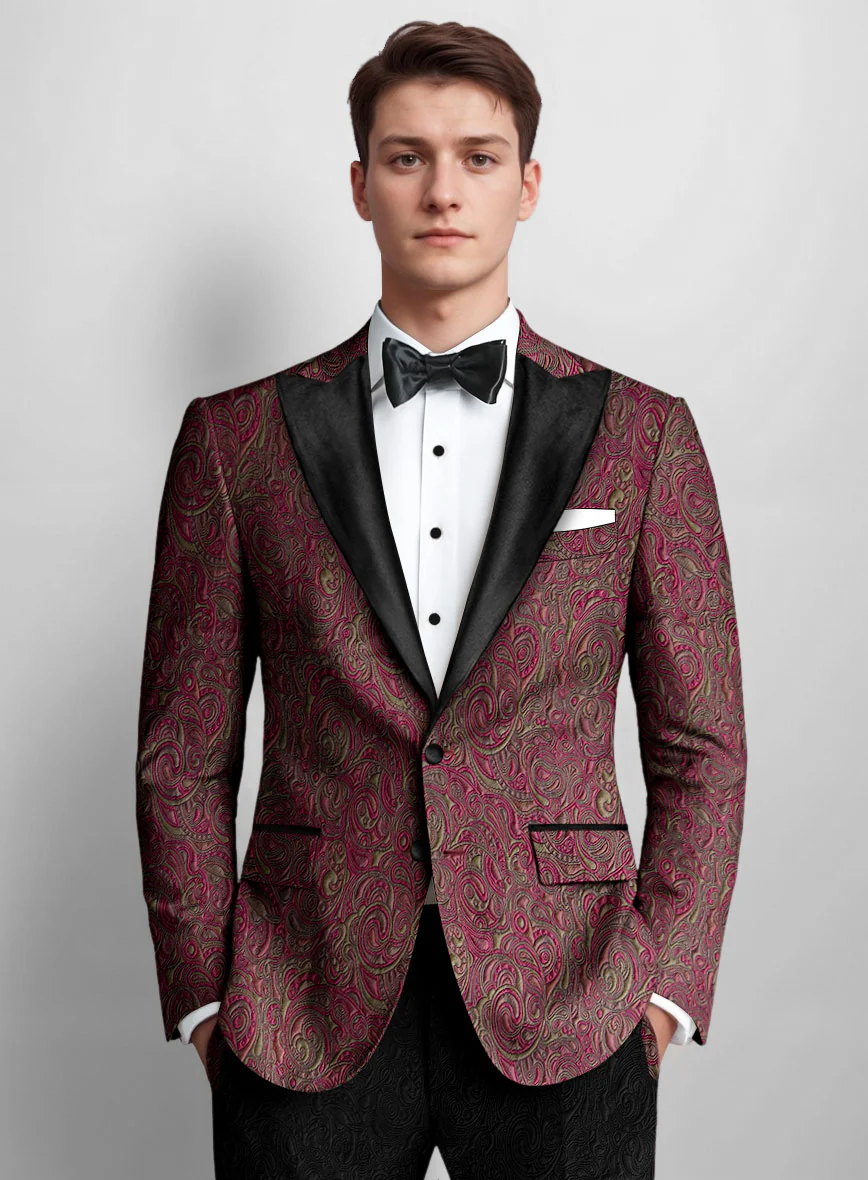 Italian Silk Laerte Tuxedo Blazer - Image 2