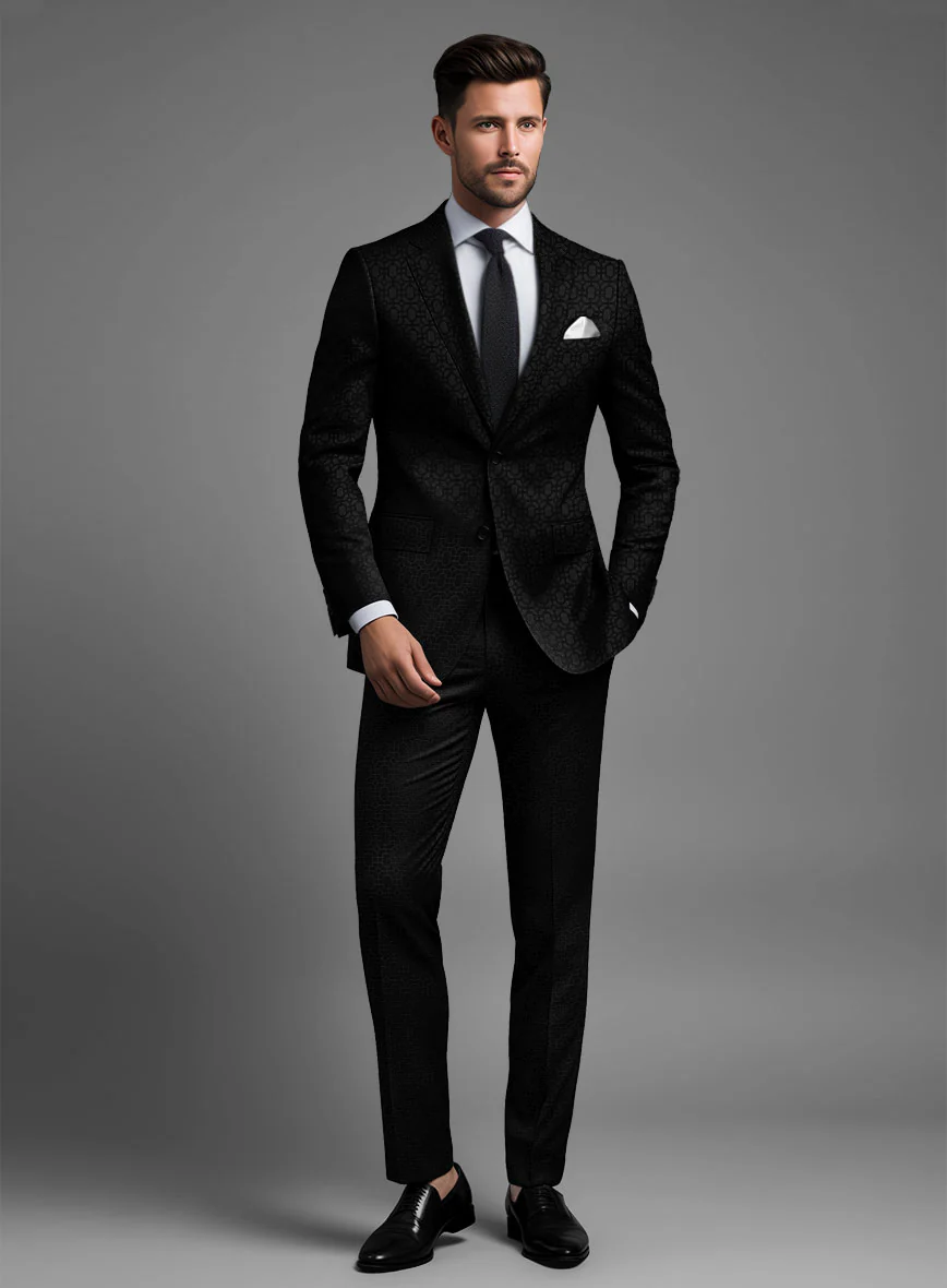 Italian Silk Lycra Virgilio Suit - Image 2