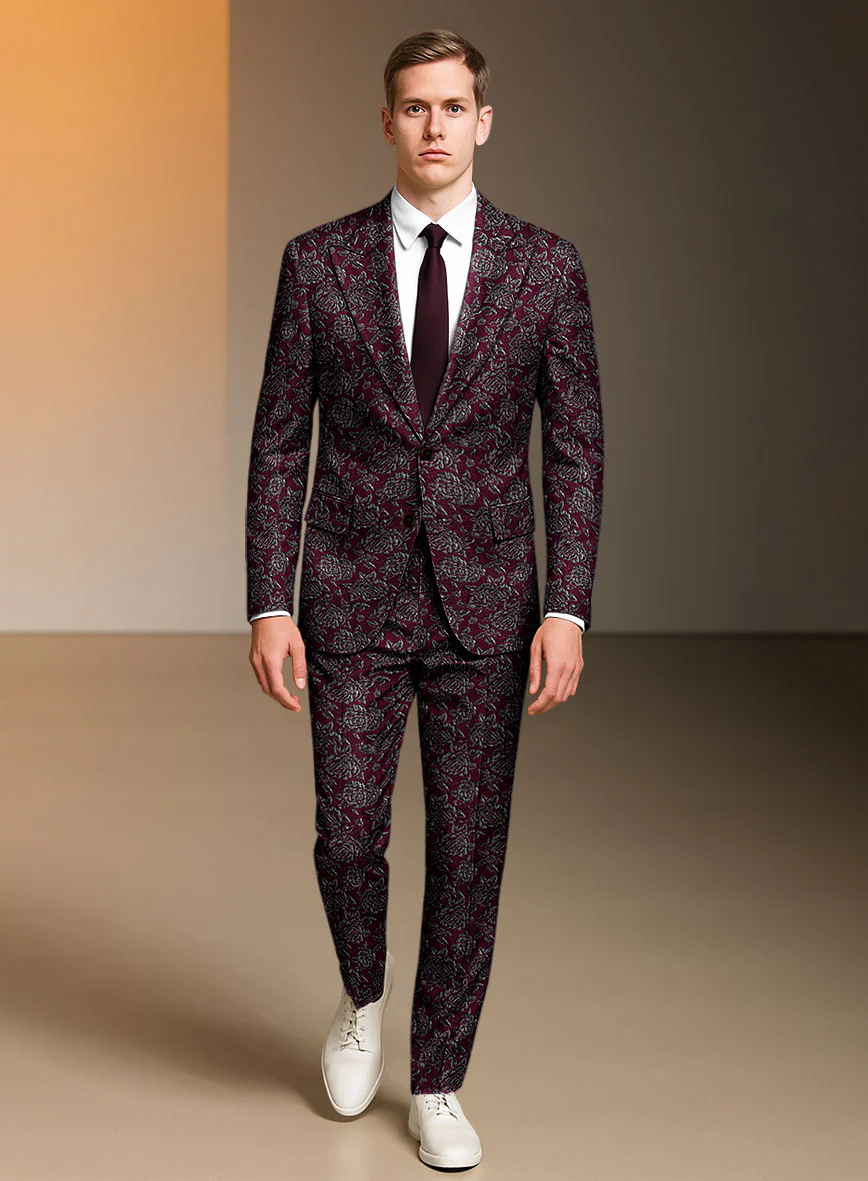 Italian Silk Thistle Suit