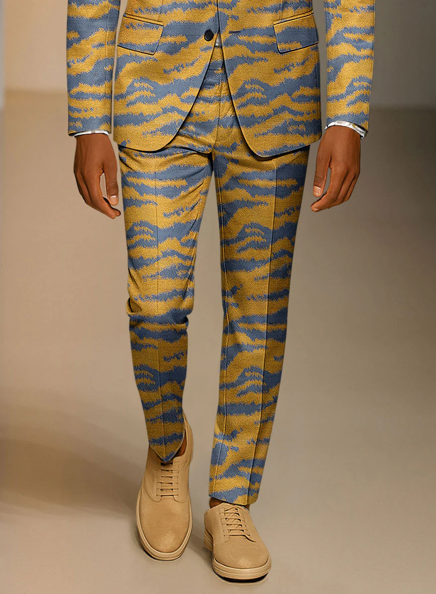 Italian Silk Tigro Luxe Pants