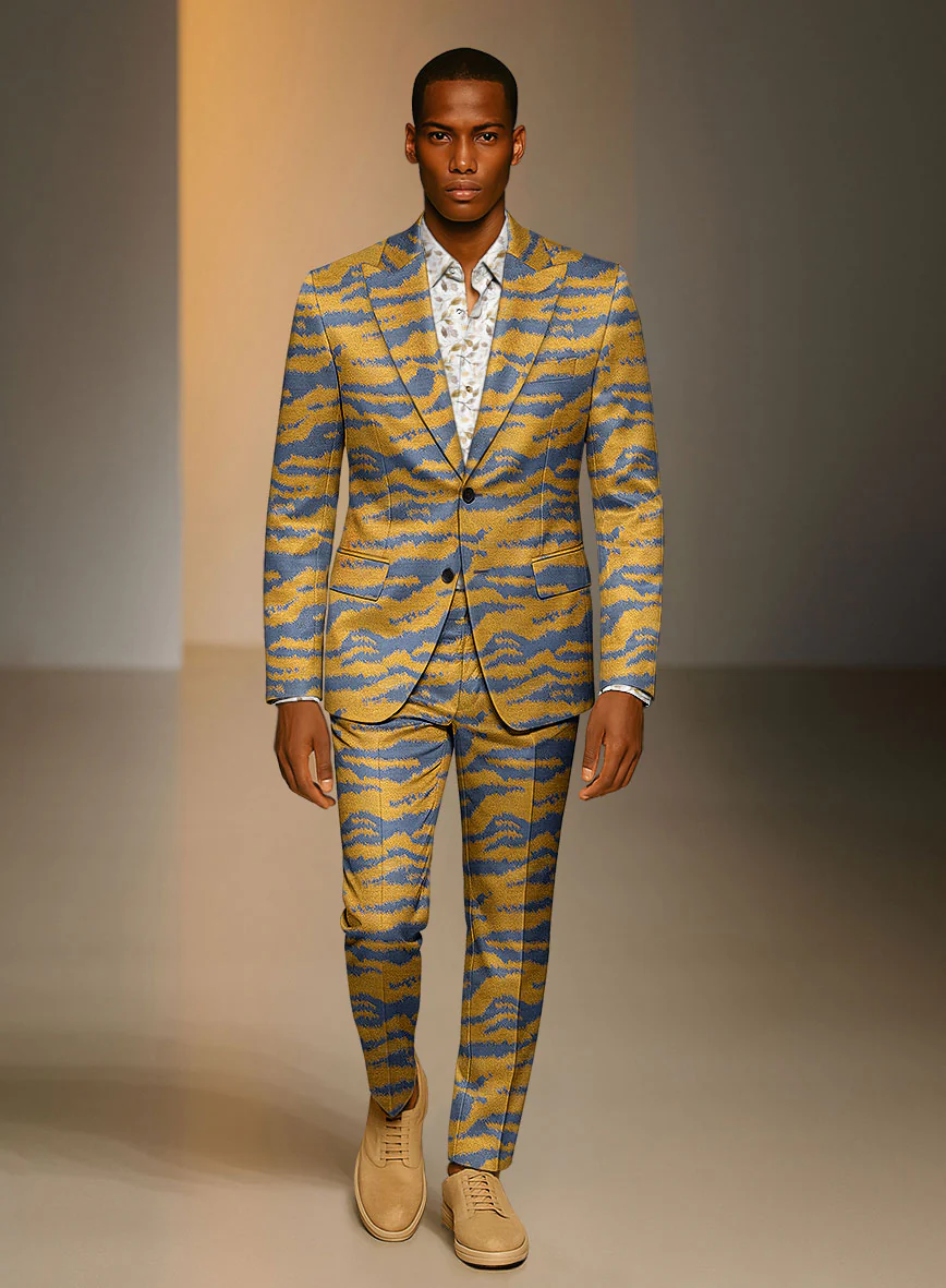 Italian Silk Tigro Luxe Suit