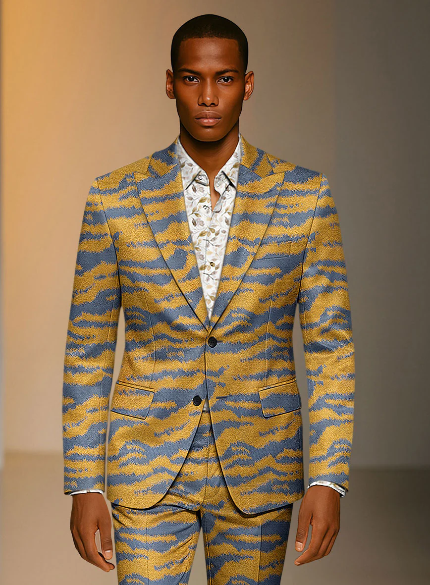 Italian Silk Tigro Luxe Suit - Image 3