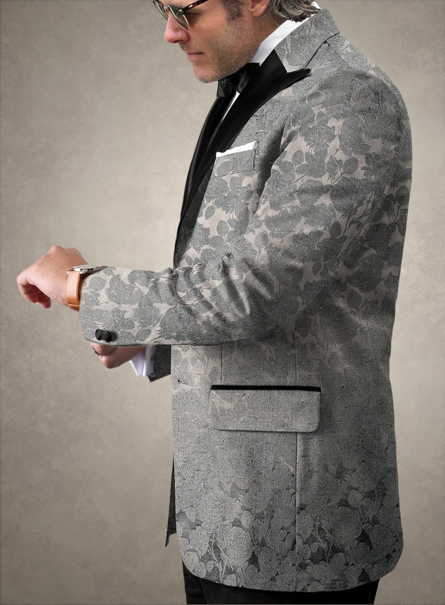 Italian Silk Unaxi Tuxedo Jacket - Image 2
