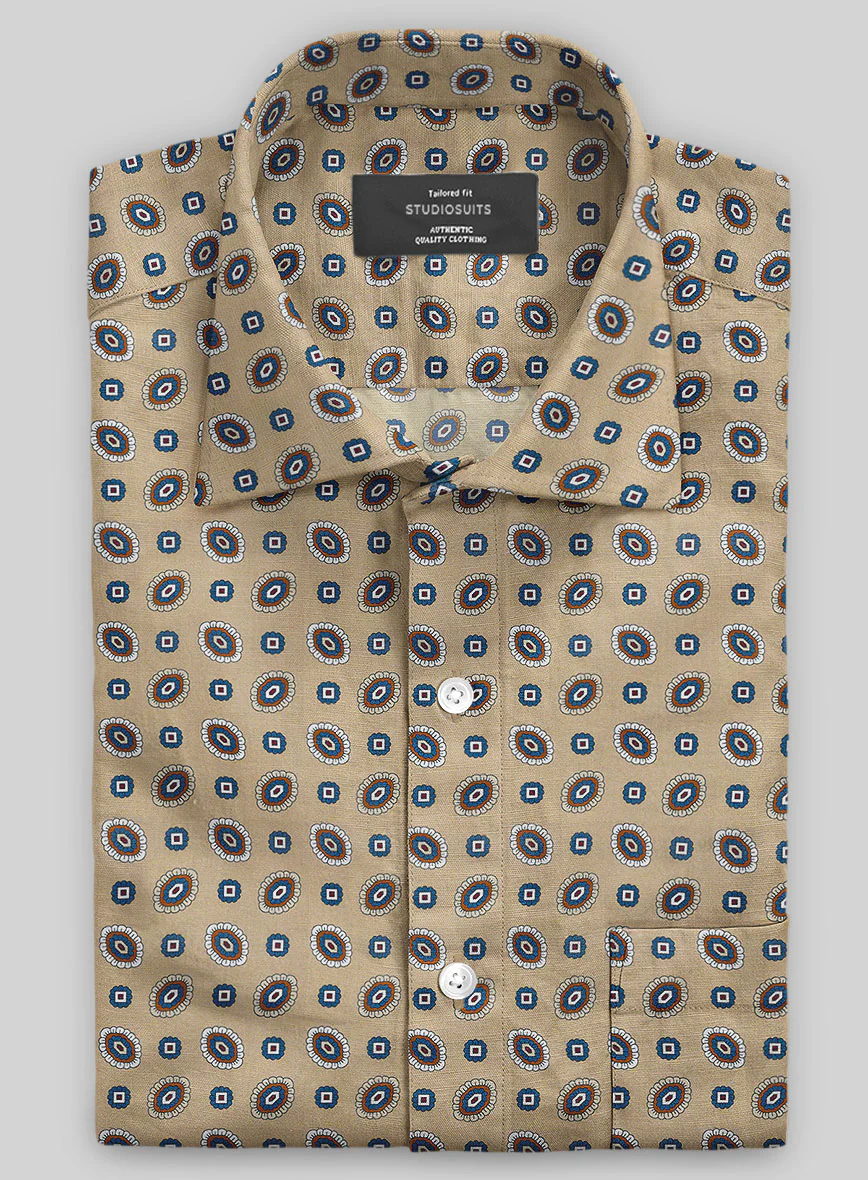 Italian Simona Summer Linen Shirt