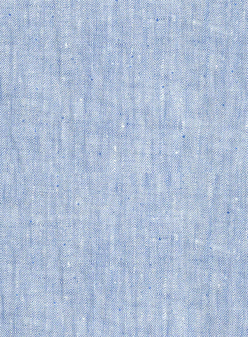 Italian Sky Blue Linen Pants - Image 3