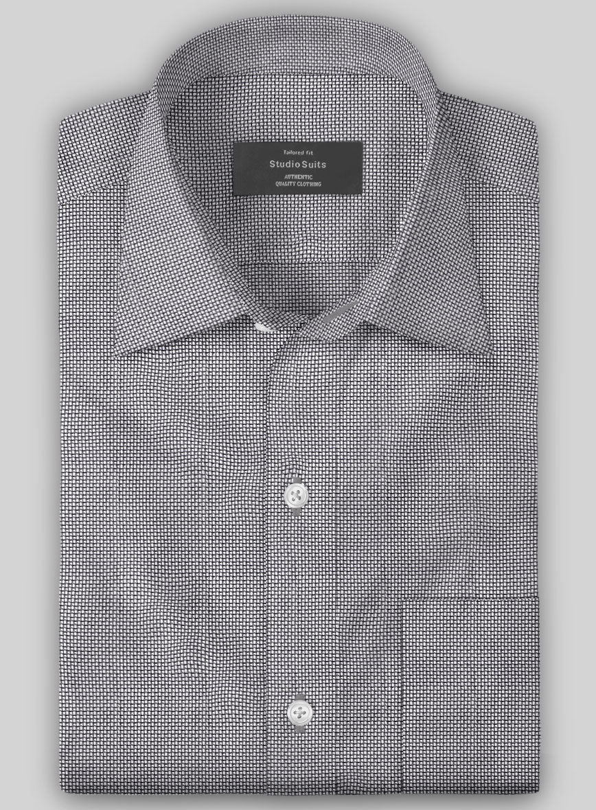 Italian Stretch Black Yorke Shirt