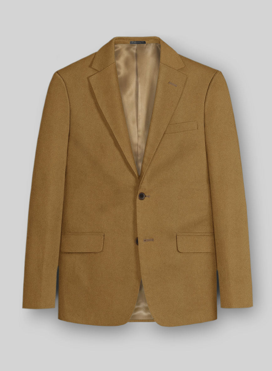 Italian Tan Cotton Stretch Suit - Image 4