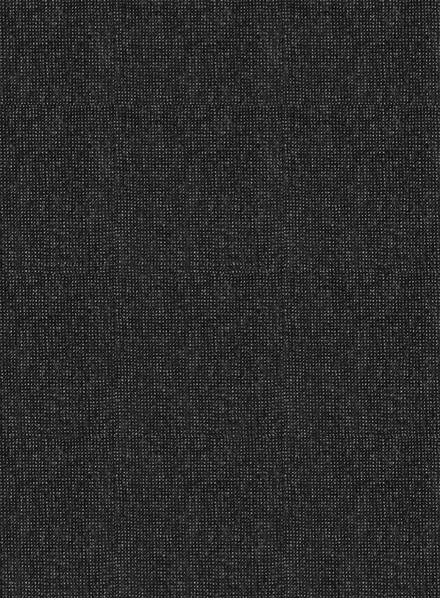 Italian Tavi Dark Gray Nailhead Flannel Suit - Image 6