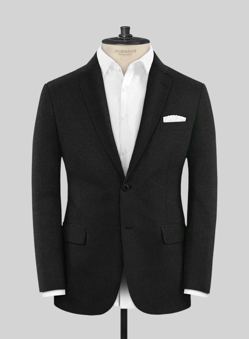 Italian Turna Black Flannel Jacket