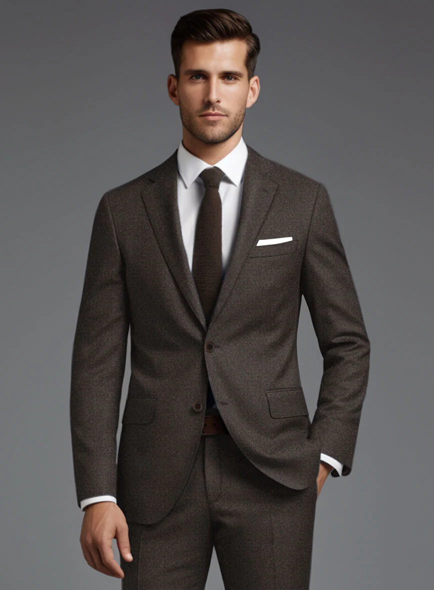 Italian Turna Brown Flannel Jacket - Image 2