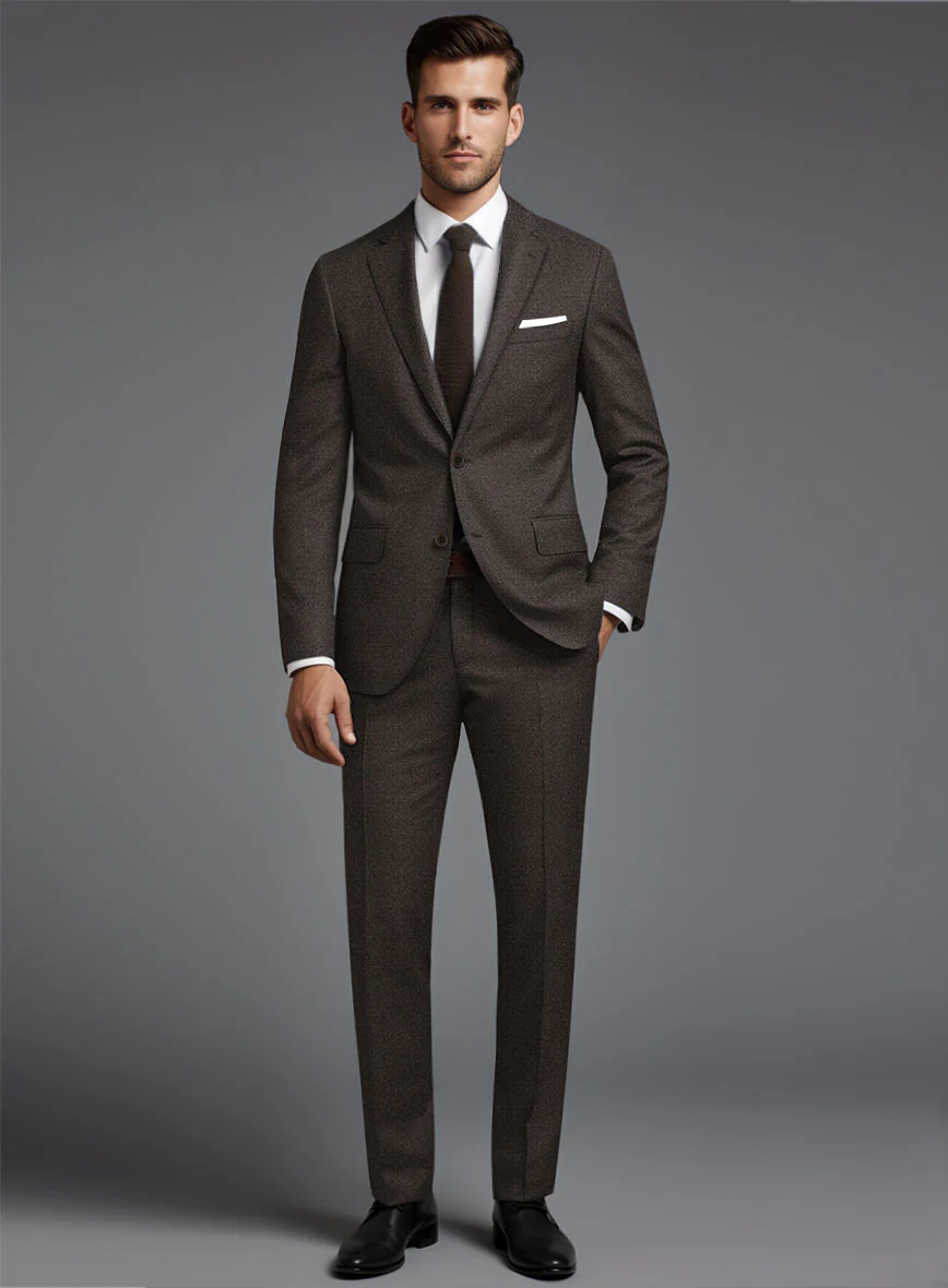 Italian Turna Brown Flannel Suit - Image 2