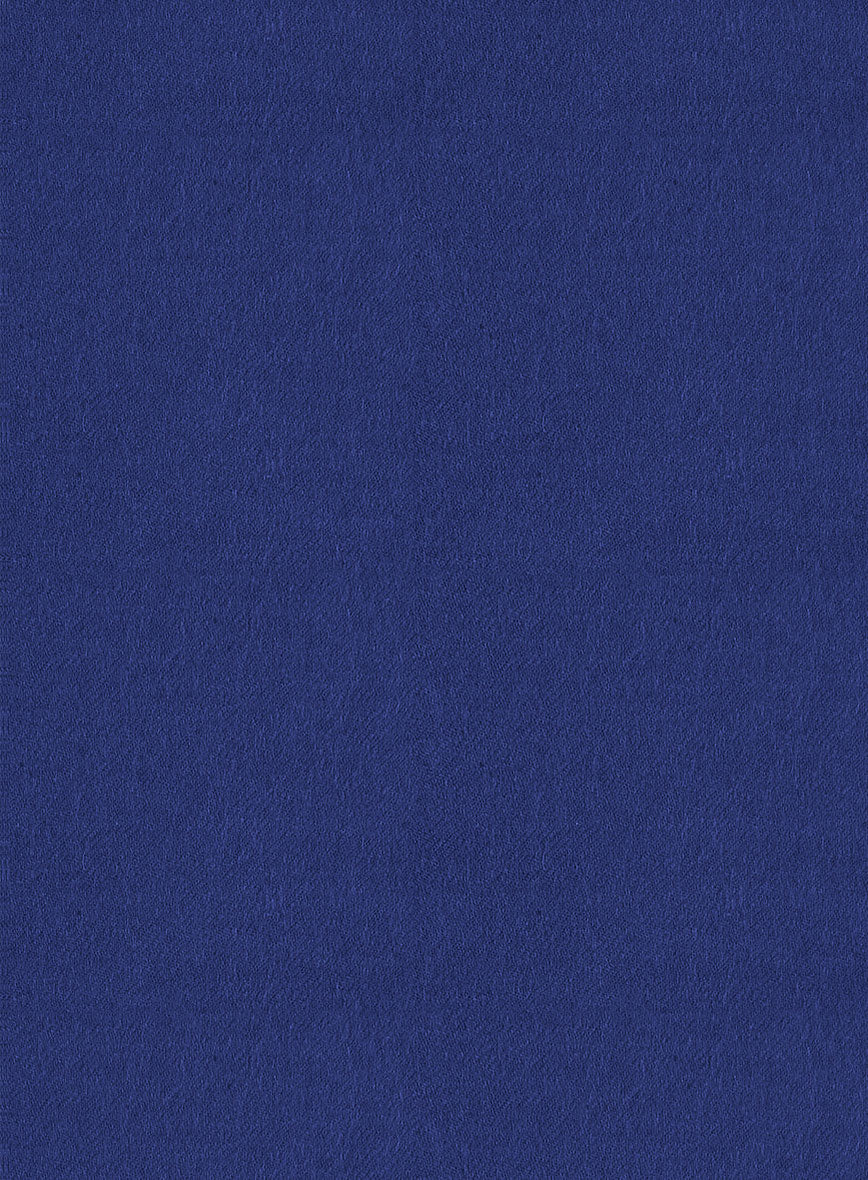 Italian Turna Cobalt Blue Flannel Pants - Image 2