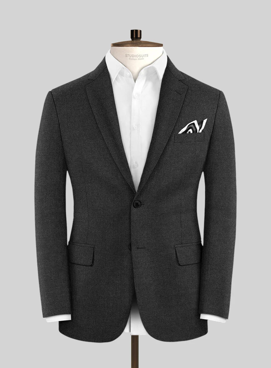 Italian Turna Dark Gray Flannel Jacket