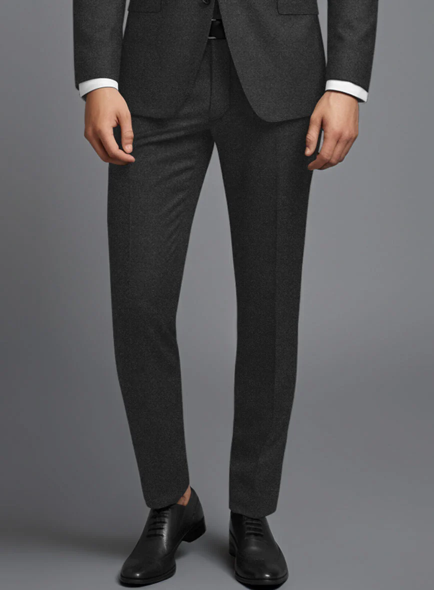 Italian Turna Dark Gray Flannel Suit - Image 5