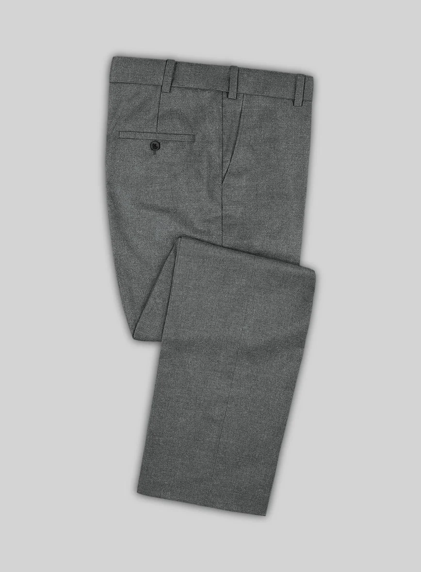 Italian Turna Gray Flannel Pants