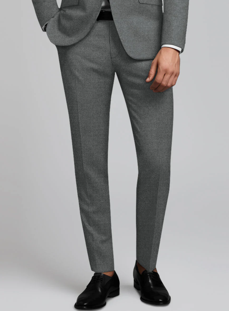 Italian Turna Gray Flannel Pants - Image 2