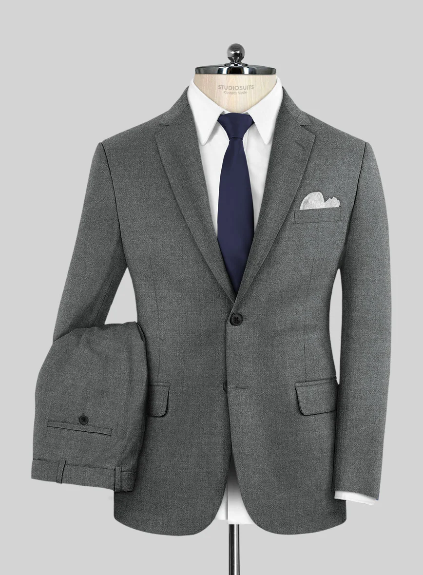 Italian Turna Gray Flannel Suit