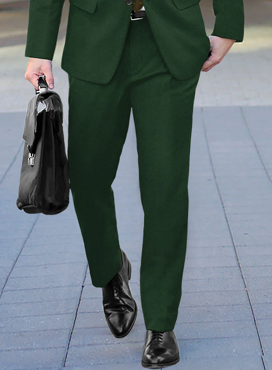 Italian Turna Green Flannel Suit - Image 4