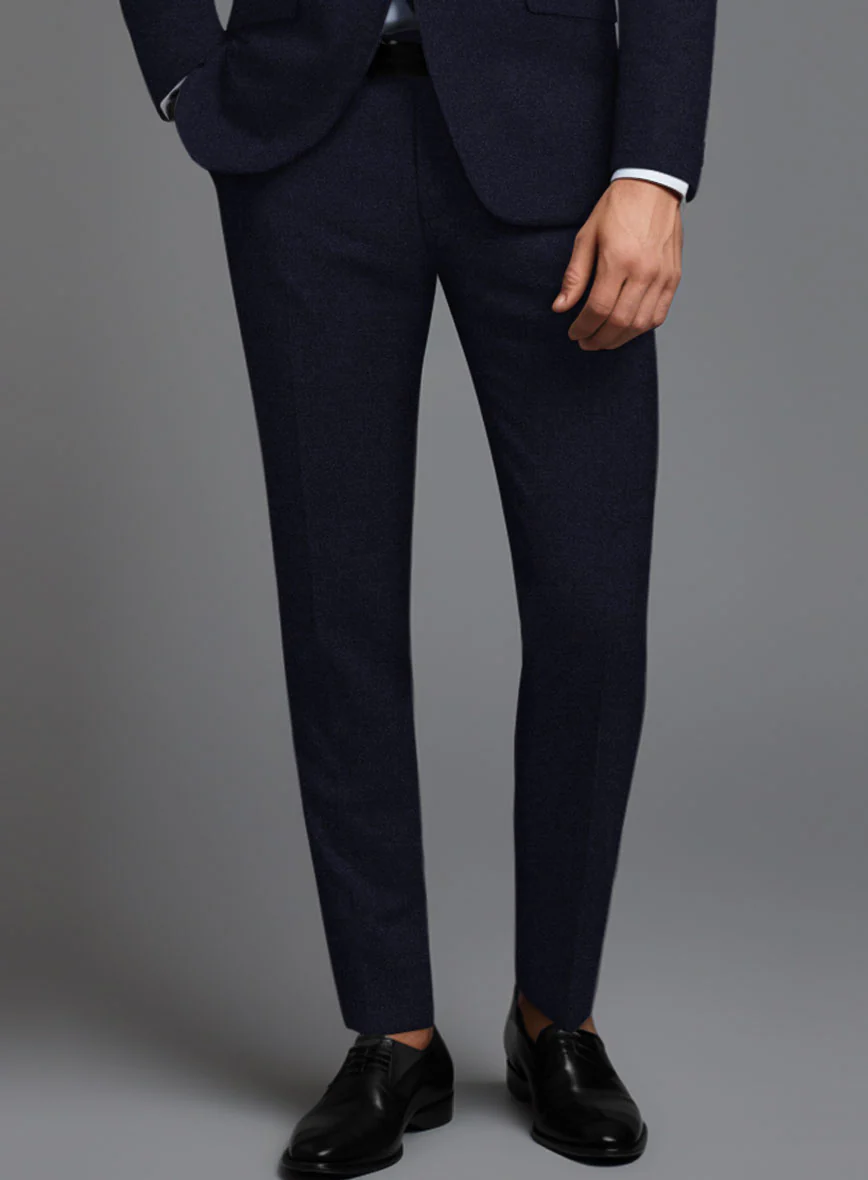 Italian Turna Jet Blue Flannel Pants - Image 2