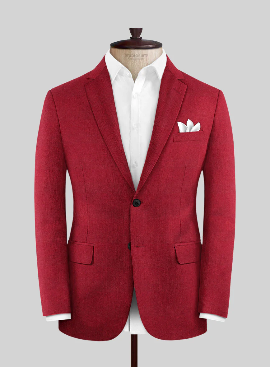 Italian Turna Red Flannel Suit - Image 3