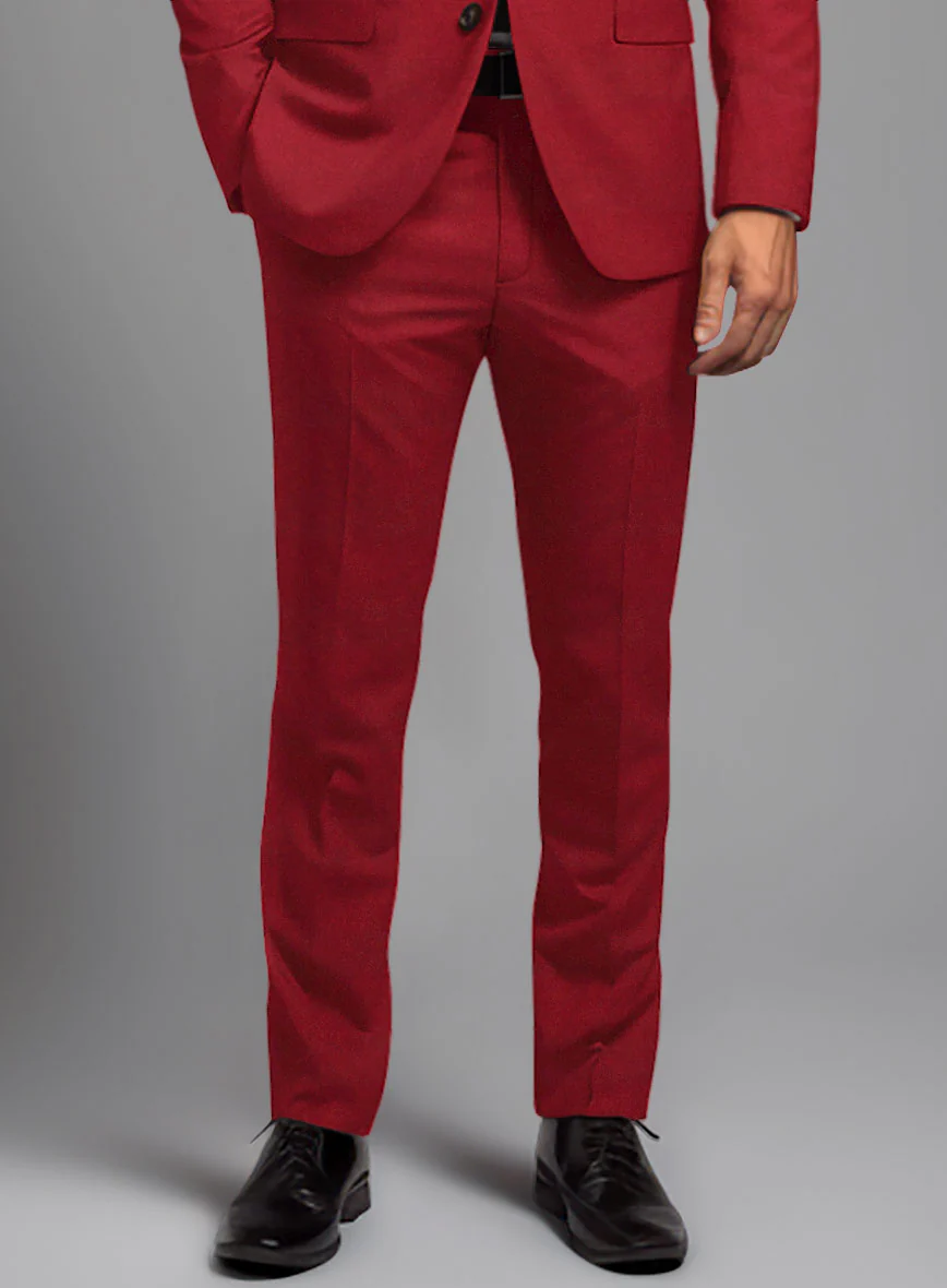 Italian Turna Red Flannel Suit - Image 5