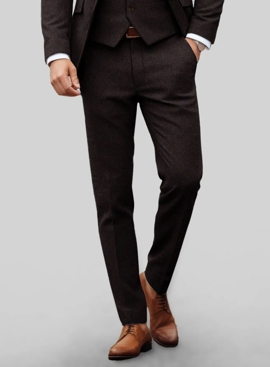 Italian Tweed Herringbone Urbano Suit - Image 6