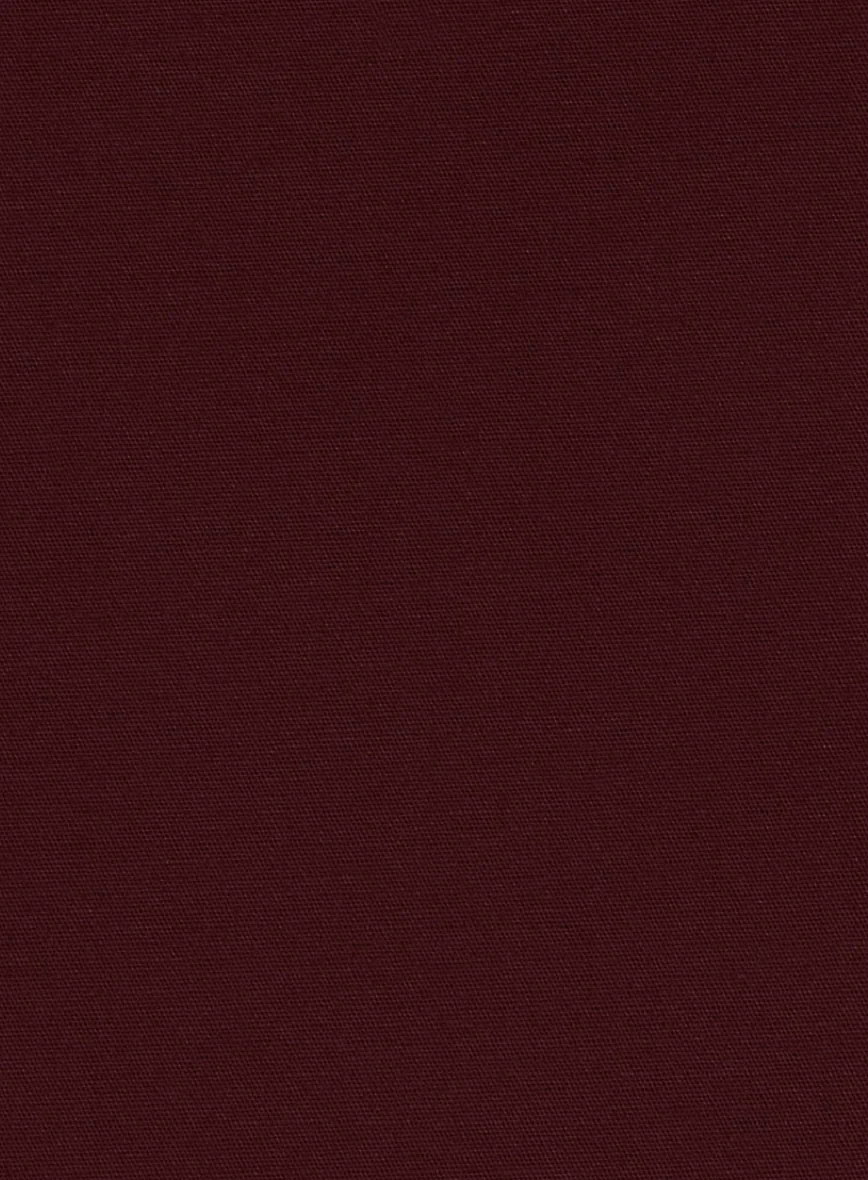 Italian Wine Cotton Stretch Suit - Image 7